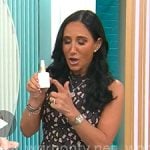 Elizabeth Werner’s black and blush floral dress on CBS Mornings Elizabeth Werner’s black and blush floral dress on CBS Mornings