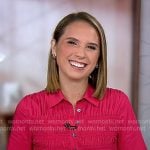 Elizabeth’s pink smocked shirtdress on Good Morning America Elizabeth’s pink smocked shirtdress on Good Morning America
