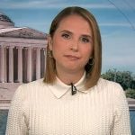Elizabeth’s white collared knit sweater on Good Morning America Elizabeth’s white collared knit sweater on Good Morning America
