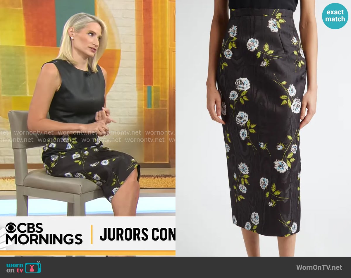 Caroline Polisi's Emilia Wickstead skirt Caroline Polisi's Emilia Wickstead skirt