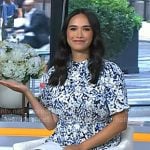 Emilie’s abstract print short sleeve dress on Today Emilie’s abstract print short sleeve dress on Today