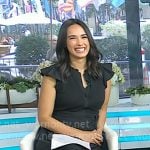 Emilie’s black ruffle belted dress on Today Emilie’s black ruffle belted dress on Today