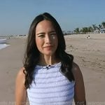 Emilie’s blue stripe smocked dress on Today