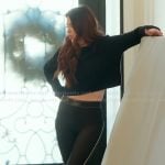 Emily’s black piping leggings on The Real Housewives of Orange County Emily’s black piping leggings on The Real Housewives of Orange County