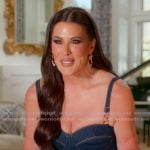 Emily’s denim confessional dress on The Real Housewives of Orange County
