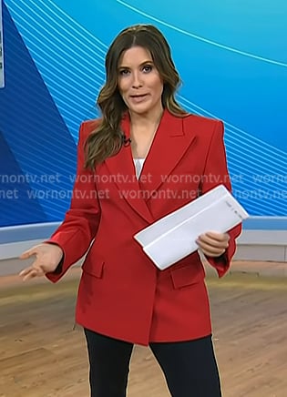 Erin McLaughlin’s red blazer on Today