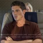 Finn’s brown rib knit shirt on The Bold and the Beautiful Finn’s brown rib knit shirt on The Bold and the Beautiful