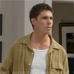 Finn’s mustard checked shirt on The Bold and the Beautiful Finn’s mustard checked shirt on The Bold and the Beautiful