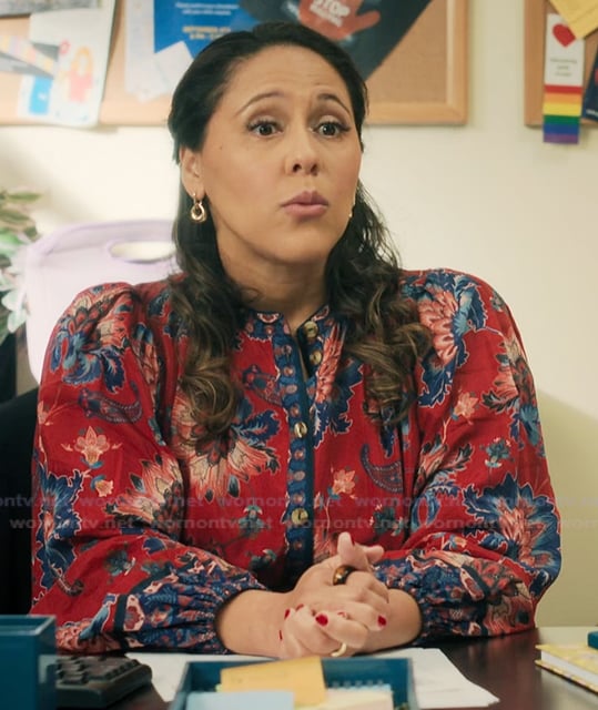Tara’s floral print dress on My Life with the Walter Boys