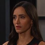Gabi’s black floral sleeveless dress on Days of our Lives Gabi’s black floral sleeveless dress on Days of our Lives