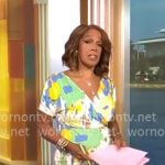 Gayle King’s floral dress on CBS Mornings