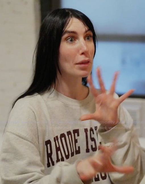 Georgia's Rhode Island sweatshirt on Next Gen NYC
