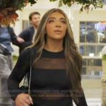 Gia’s black mesh bodysuit on Next Gen NYC Gia’s black mesh bodysuit on Next Gen NYC