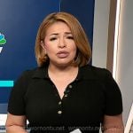 Gilma's black pleated rib polo dress on NBC News Daily Gilma's black pleated rib polo dress on NBC News Daily