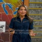 Ginger's belted denim dress on Good Morning America Ginger's belted denim dress on Good Morning America