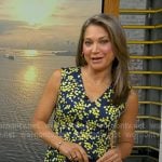 Ginger’s blue and yellow floral dress on Good Morning America Ginger’s blue and yellow floral dress on Good Morning America