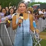 Ginger’s denim jumpsuit on Good Morning America Ginger’s denim jumpsuit on Good Morning America