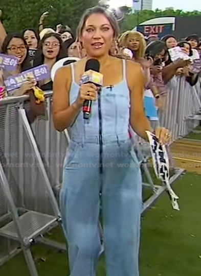 Ginger's denim jumpsuit on Good Morning America