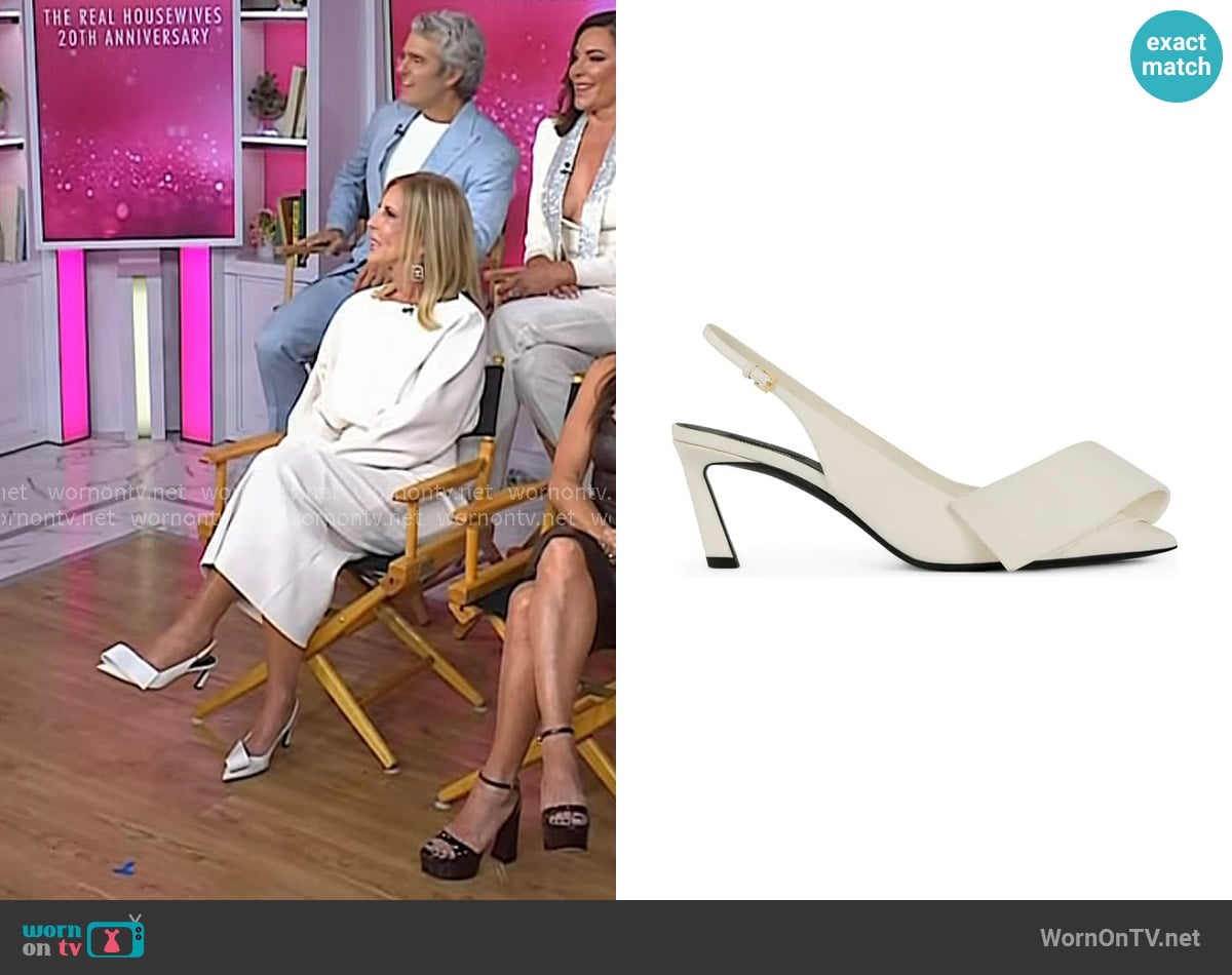 Givenchy Twisted Ribbon Slingback Pump worn by Vicki Gunvalson on Today Givenchy Twisted Ribbon Slingback Pump worn by Vicki Gunvalson on Today