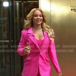 Gizelle Bryant’s fuchsia pink blazer and skinny pants on Today