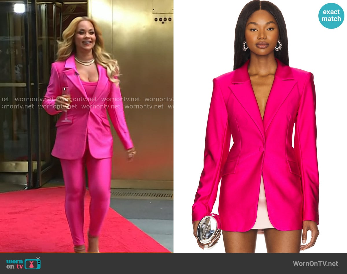 Good American Compression Shine Sculpted Blazer worn by Gizelle Bryant on Today Good American Compression Shine Sculpted Blazer worn by Gizelle Bryant on Today