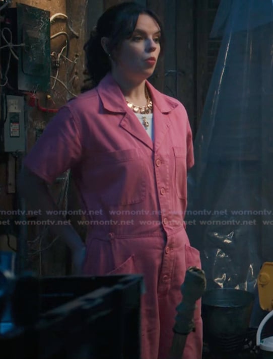 Grace’s pink jumpsuit on My Life with the Walter Boys Grace’s pink jumpsuit on My Life with the Walter Boys