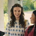 Grace’s white rse print sweater on My Life with the Walter Boys Grace’s white rse print sweater on My Life with the Walter Boys
