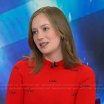 Hannah’s red logo top on Today