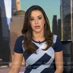 Hanna’s navy dress with oversized checks on Good Morning America Hanna’s navy dress with oversized checks on Good Morning America