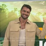 Harry Jowsey’s beige zip jacket on Today Harry Jowsey’s beige zip jacket on Today