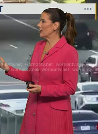 Heather's pink blazer dress on Good Morning America