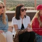 Heather's white short sleeve shirt on The Real Housewives of Orange County Heather's white short sleeve shirt on The Real Housewives of Orange County