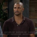Holden’s brown short sleeve shirt on The Young and the Restless Holden’s brown short sleeve shirt on The Young and the Restless