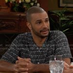 Holden’s geometric print shirt on The Young and the Restless Holden’s geometric print shirt on The Young and the Restless
