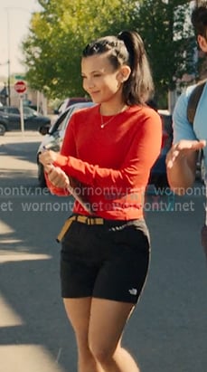 Jackie’s black belted shorts on My Life with the Walter Boys Jackie’s black belted shorts on My Life with the Walter Boys