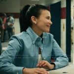 Jackie’s blue cropped shirt on My Life with the Walter Boys Jackie’s blue cropped shirt on My Life with the Walter Boys