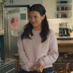Jackie’s pink sweater and blue mini skirt on My Life with the Walter Boys Jackie’s pink sweater and blue mini skirt on My Life with the Walter Boys