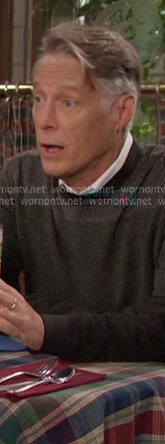 Jack's grey colorblock sweater on Days of our Lives