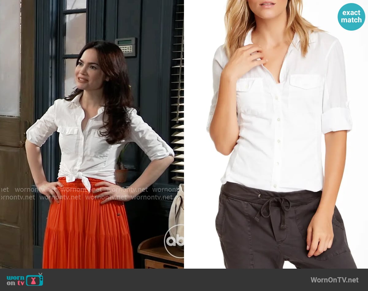 Elizabeth's James Perse top
