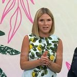 Jenna’s blue lemon print mini dress on Today