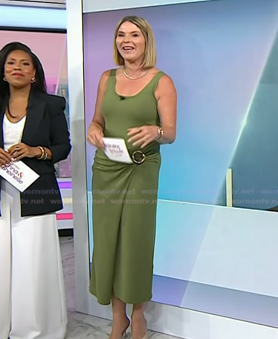 Jenna's green ring detail dress on Today