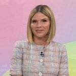 Jenna’s grey plaid short sleeve jacket on Today