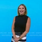 Jenna’s navy striped wide leg pants on Today Jenna’s navy striped wide leg pants on Today
