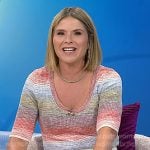 Jenna's stripe scoop neck top on Today