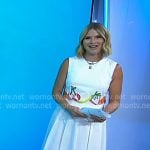 Jenna’s white fruit embroidered dress on Today Jenna’s white fruit embroidered dress on Today