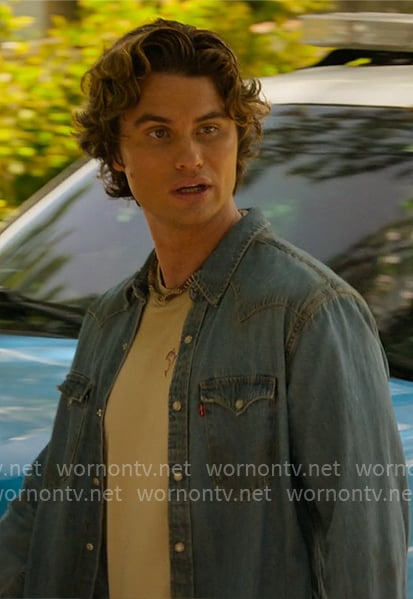 John B’s denim shirt on Outer Banks John B’s denim shirt on Outer Banks