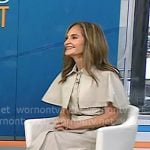 Joy’s beige cape shirtdress on Today Joy’s beige cape shirtdress on Today