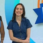 Julie Ricevuto’s short sleeve denim shirtdress on Today Julie Ricevuto’s short sleeve denim shirtdress on Today