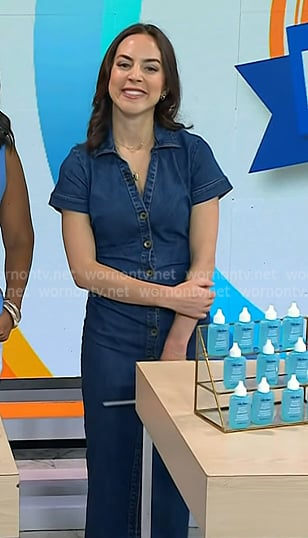 Julie Ricevuto’s short sleeve denim shirtdress on Today