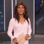 Julie's pink knit mini dress on Big Brother